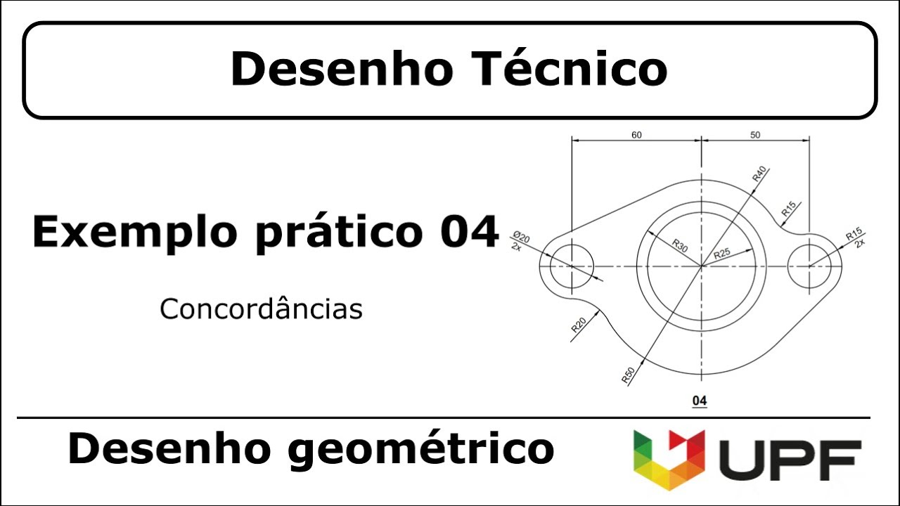Desenho Técnico #3.20 - Concordâncias - Exemplo prático 4