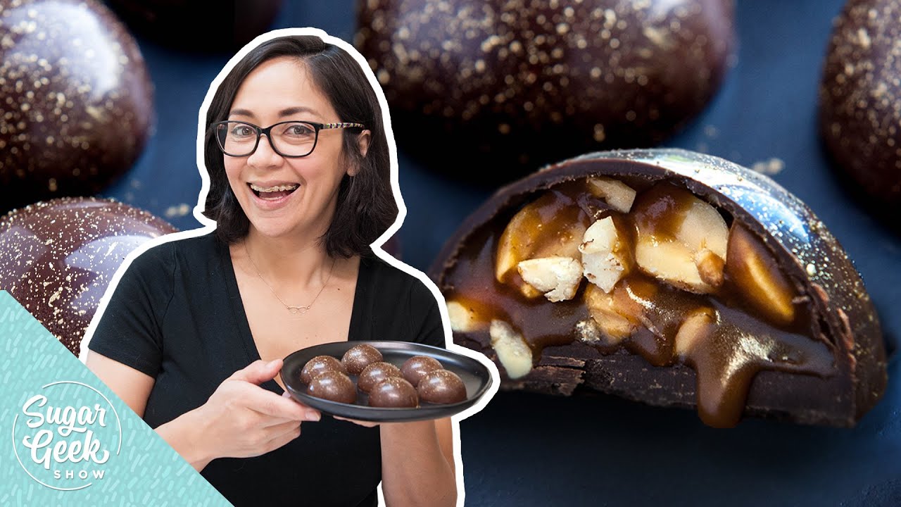 Shiny Homemade Salted Caramel Chocolates