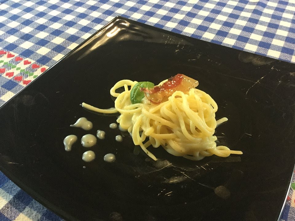 Linguine con crema di patate al pecorino