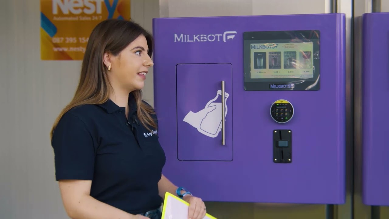 Ploughing 2022: Nesty present their milk vending machine 'The Bainne Bot'