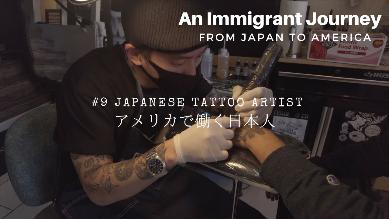【Day in the life: #9 Japanese in America アメリカで働く日本人】Japanese Tattoo Artist - タトゥー 彫り師の1日に密着