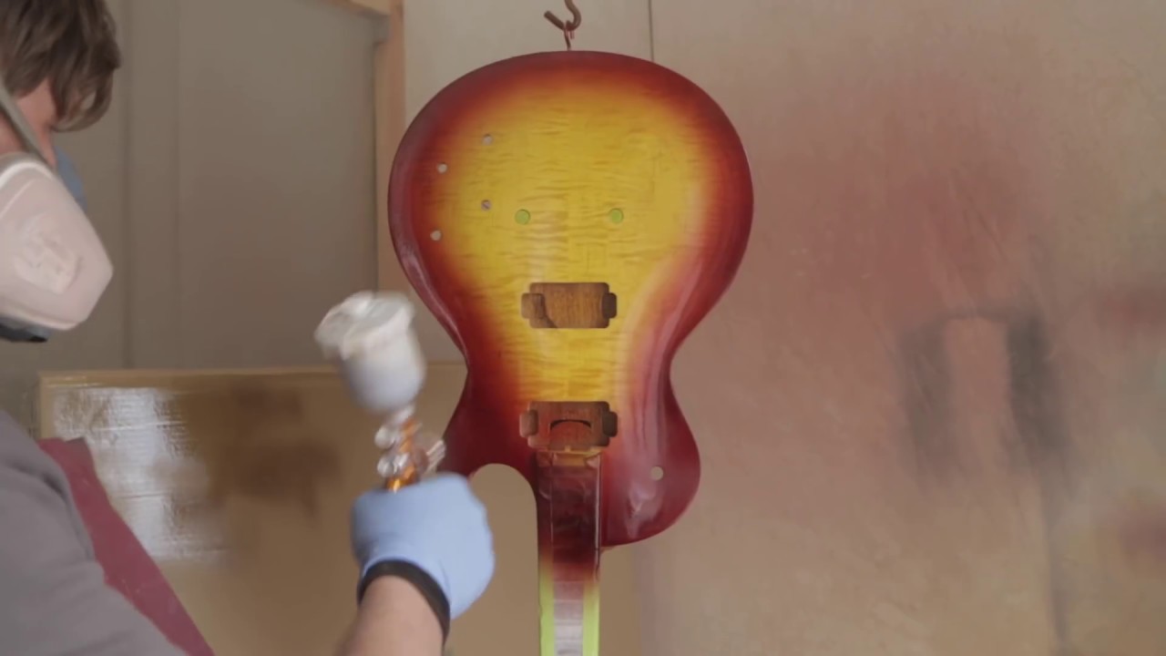 '59 Les Paul Burst Nitro Finish от Dr.Nitro. Часть 3. Покраска