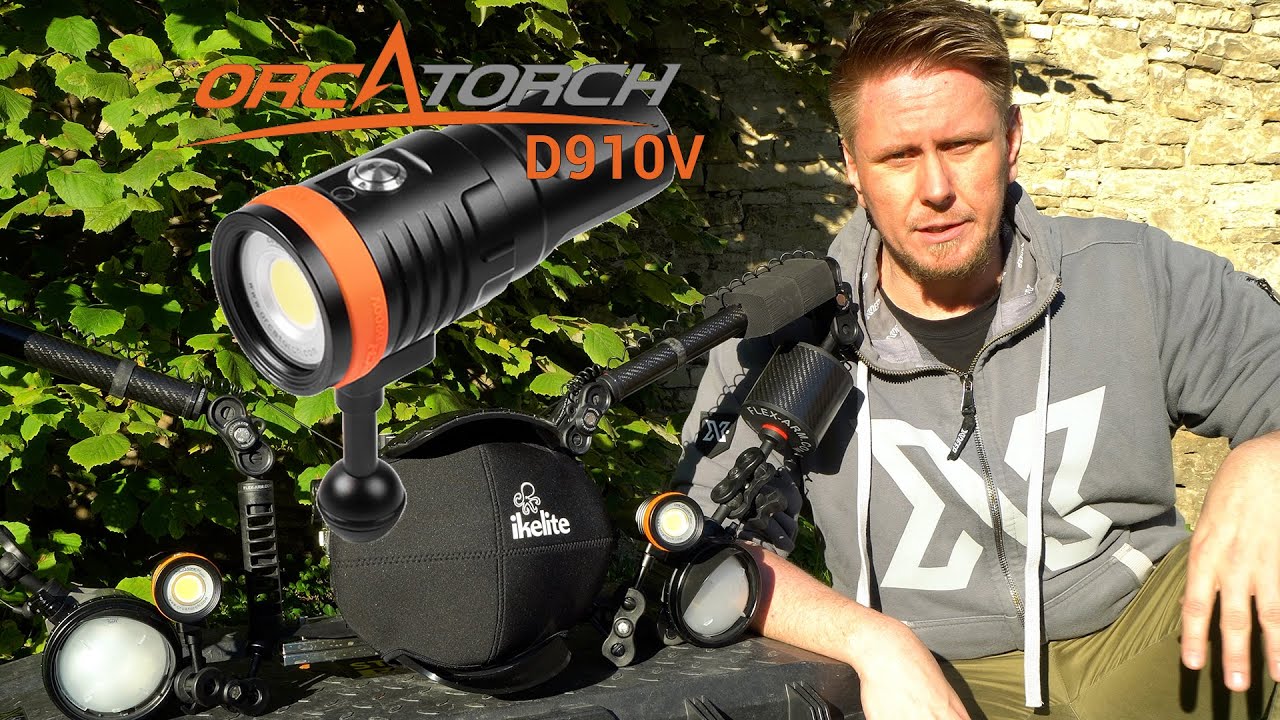 OrcaTorch D910V Review | Unterwasser Videolampen mit 5000 Lumen | Teil 1