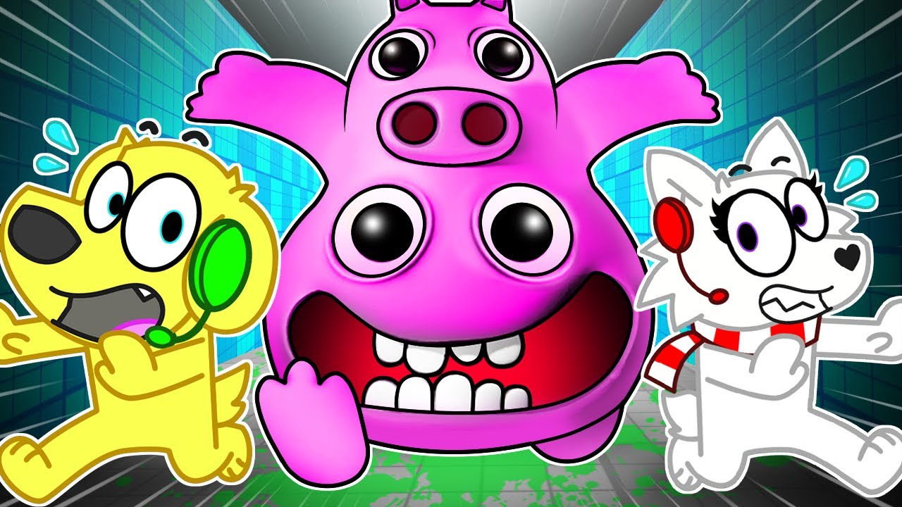 ESCAPE CHEF PIGSTER в саду BANBAN 3 Roblox Hide & Seek