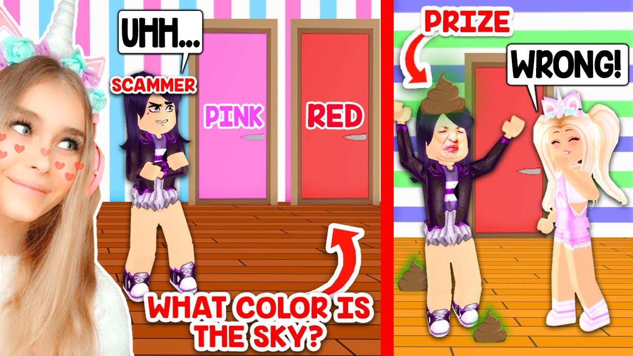 We Played A Game With A SCAMMER But Only Gave WRONG ANSWERS In Adopt Me! (Roblox)