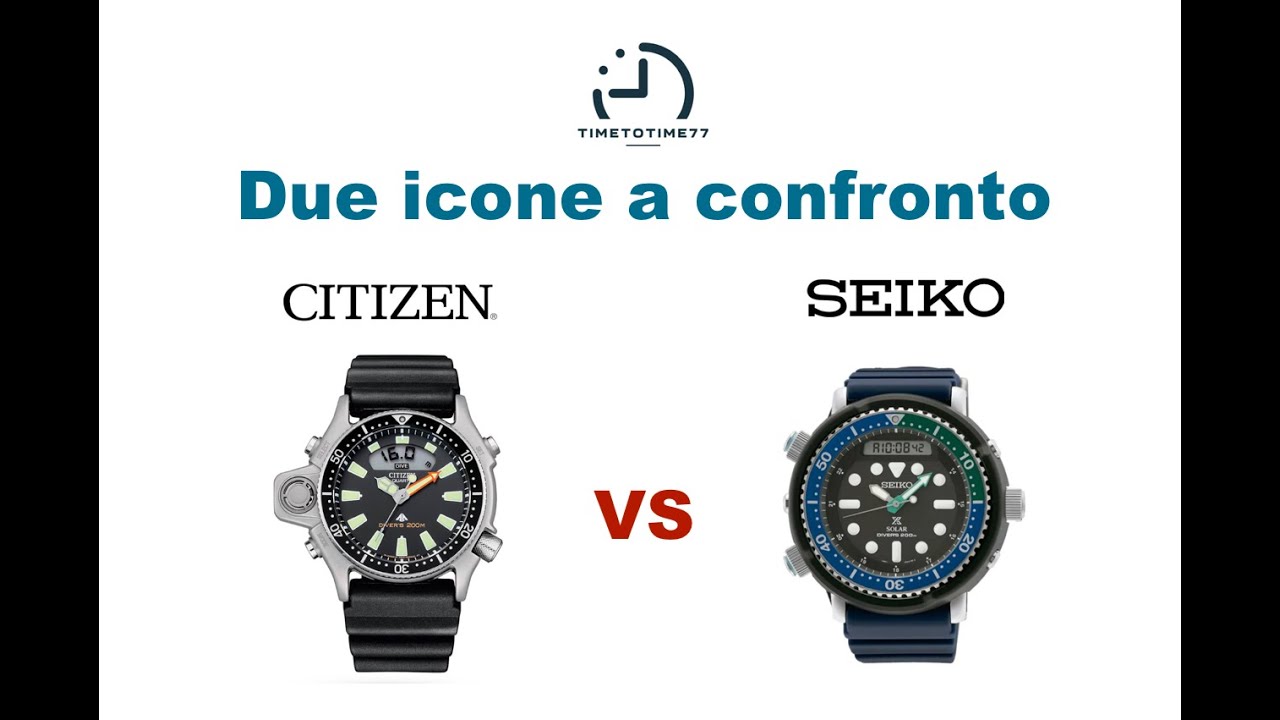 Citizen Aqualand vs Seiko Arnie: qual'è il migliore?