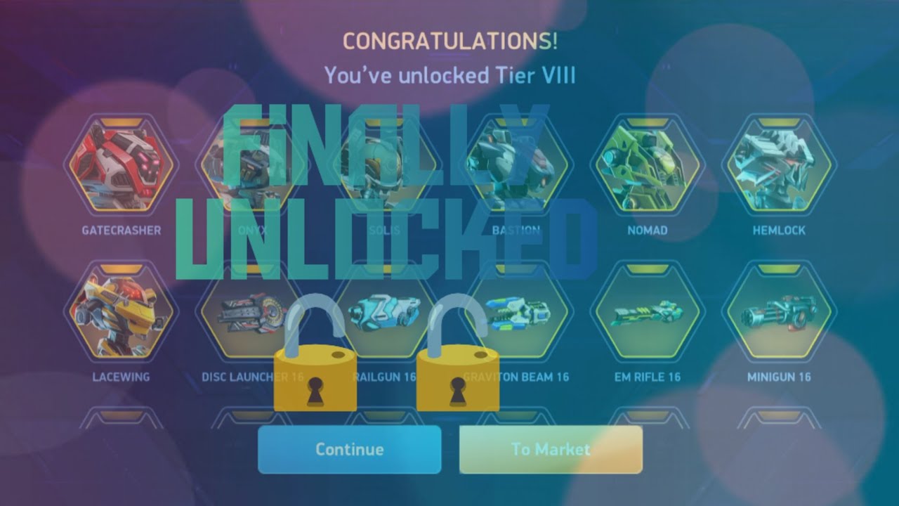 Mech arena tier 8 unlocked