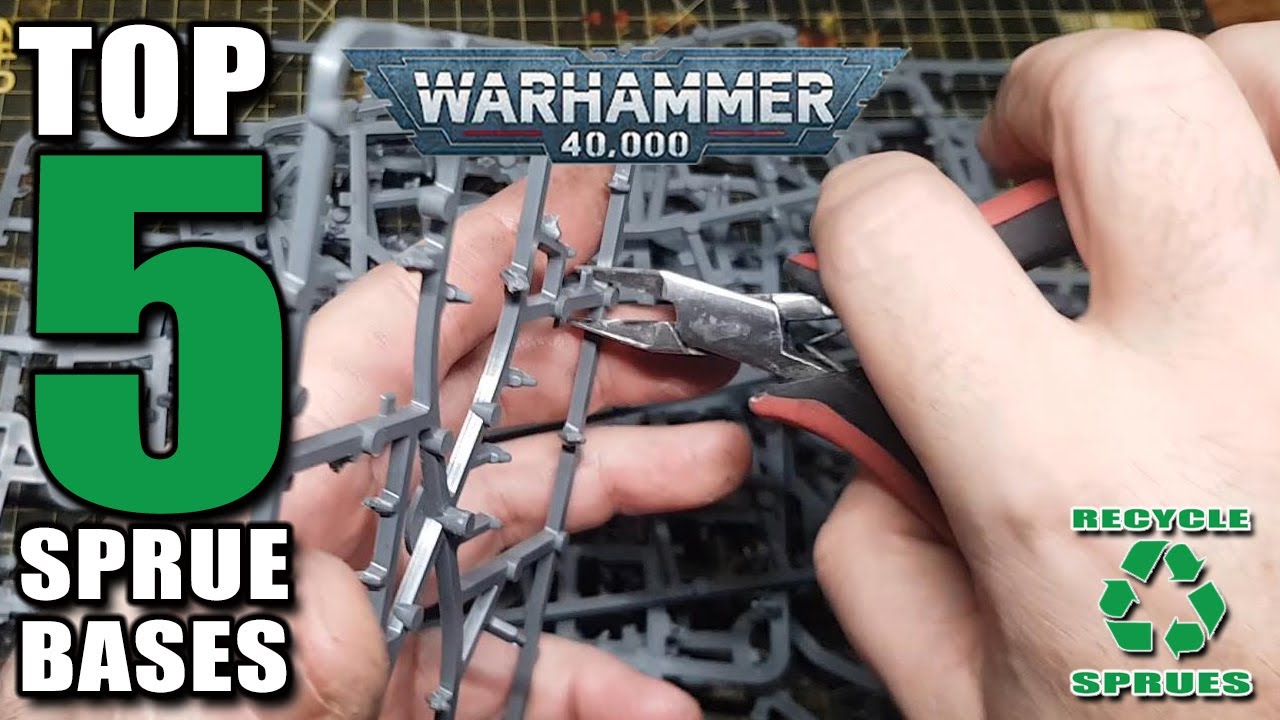 5 Crazy Ways to Repurpose Warhammer 40k Sprues into Terrain Bases...