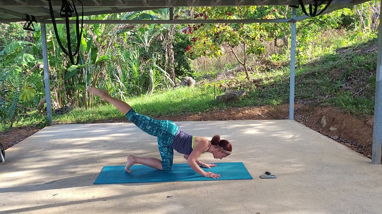 55 min Pilates. Feb 2024 - Using core stabilizers with hips, quads, back, glutes, chest & shoulders.
