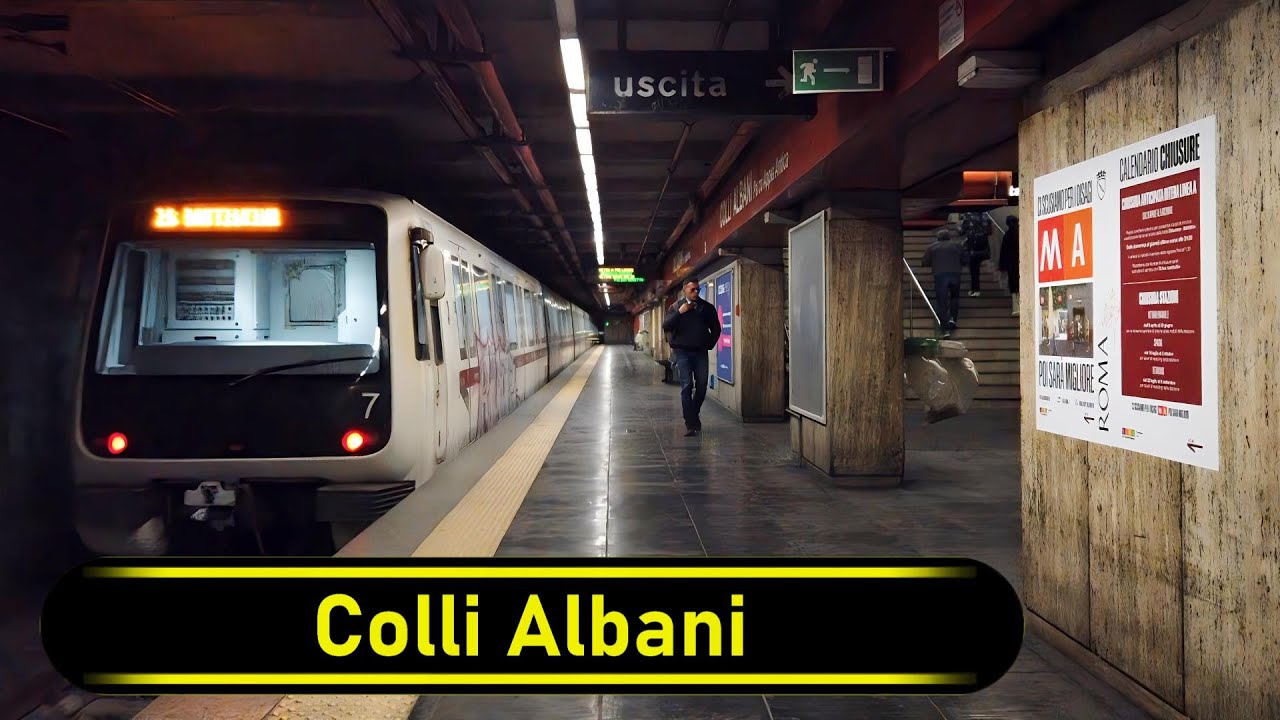 Metro Station Colli Albani - Rome 🇮🇹 - Walkthrough 🚶