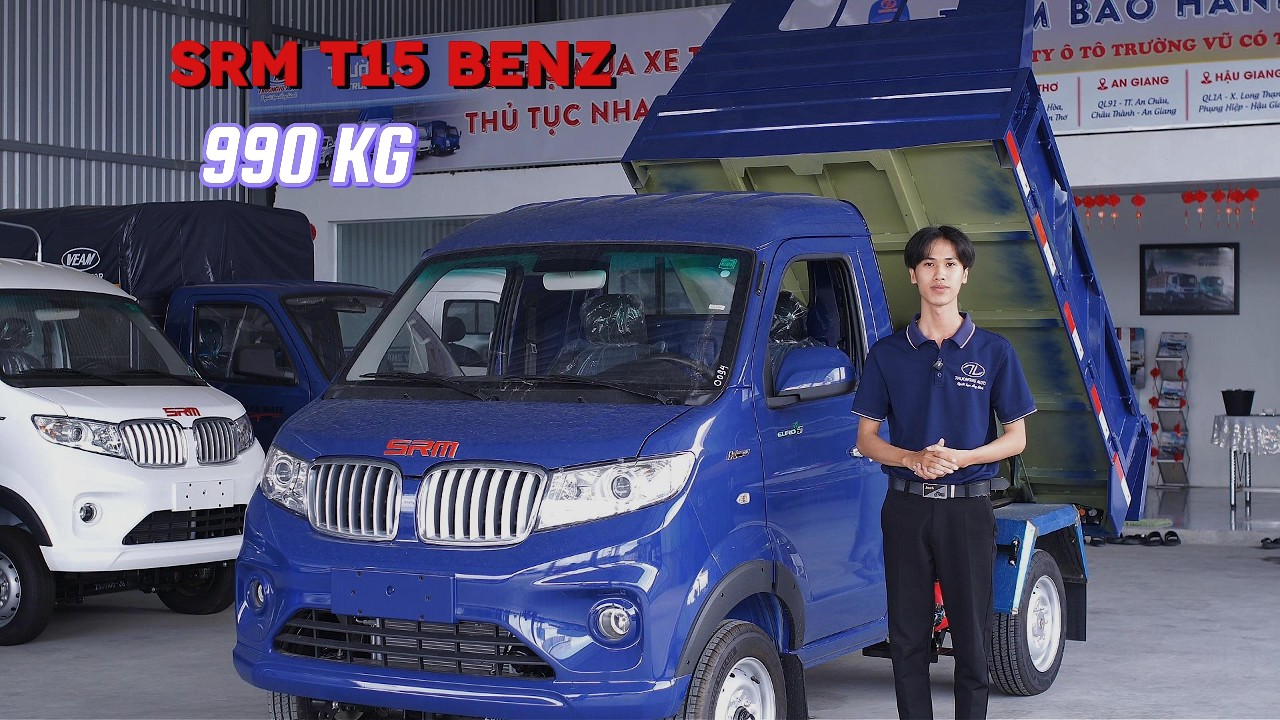 #15 Xe Tải SRM T15 BENZ - Tải Trọng 990kg - 1.2 Khối