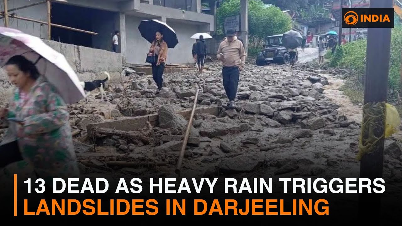 13 Dead as Heavy Rain Triggers Landslides in Darjeeling | DD India