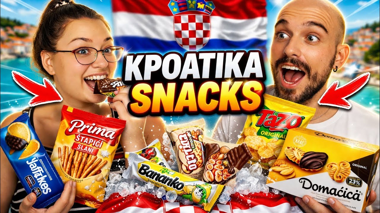 #9 - ΔΟΚΙΜΑΖΩ ΚΡΟΑΤΙΚΑ ΣΝΑΚΣ - TRYING CROATIAN SNACKS  |AlaniTube #snacks #croatiansnacks #croatia