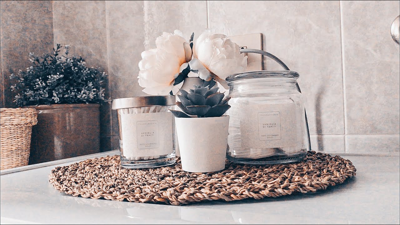 BATHROOM ORGANIZATION // come riutilizzare i barattoli finiti delle candele - Cotton Jar