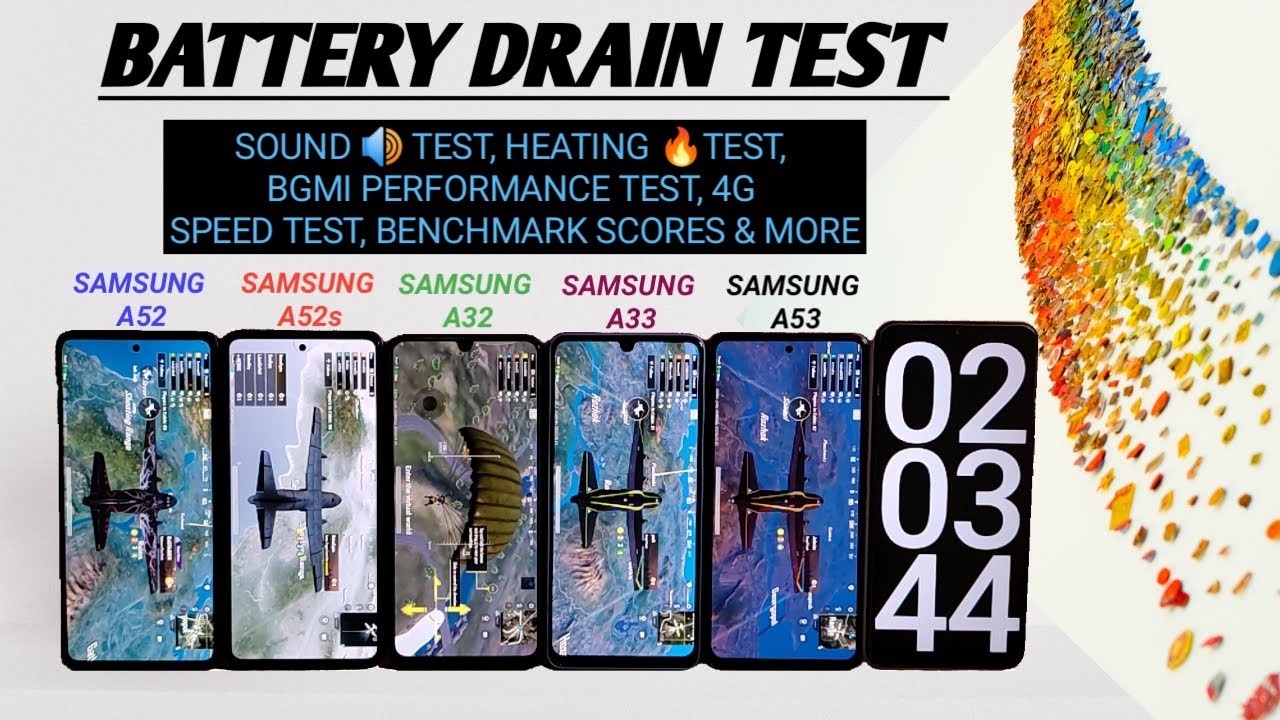 Samsung Galaxy A53 Vs Galaxy A52s Vs Galaxy A52 Vs Galaxy A33 Extreme Battery Drain Test