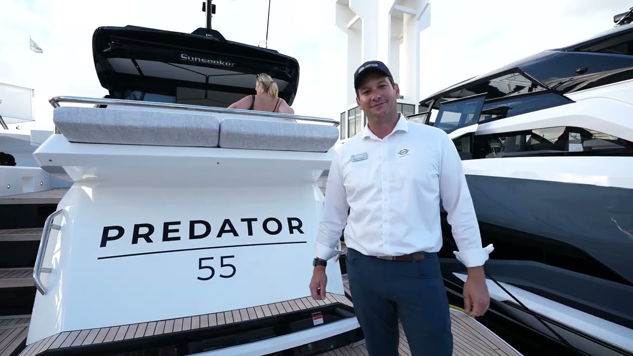 2025 Sunseeker 55 Predator ALL NEW MODEL WALKTHROUGH! By Jimmy Rogers, CPYB
