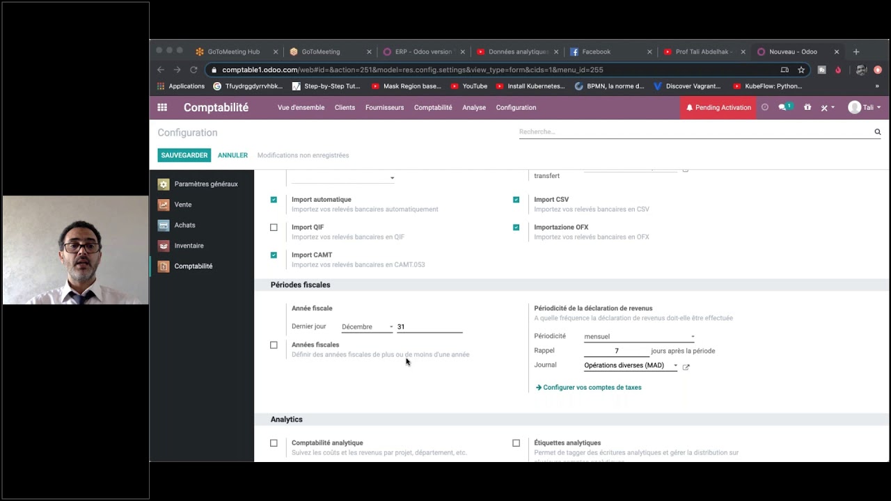 Odoo 13 - Comptabilité générale marocaine