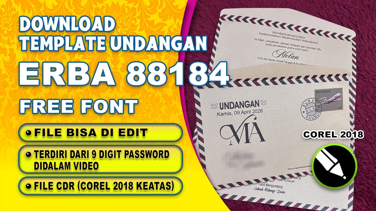 Downlaod Blanko Undangan ERBA 88184