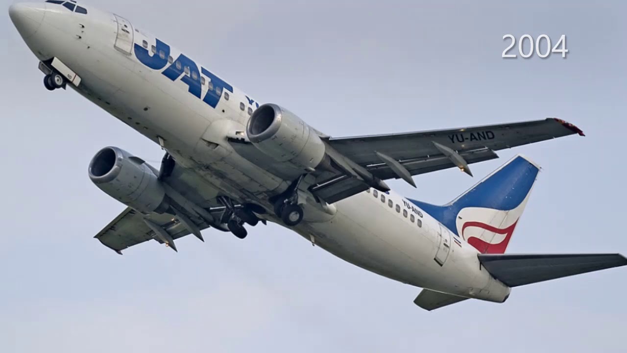JAT/Air Serbia (Aviolet) Boeing 737-300 Fleet History (1985-present)