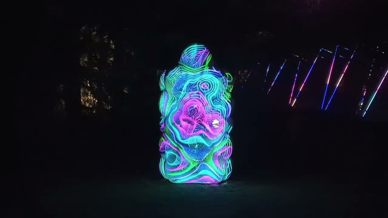 Grounds for Sculpture: Night Forms: Infinite Wave