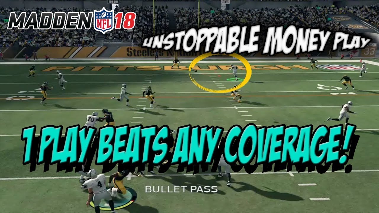 Best UNSTOPPABLE Play In Madden 18 (1 Play Beats ANY Coverage)