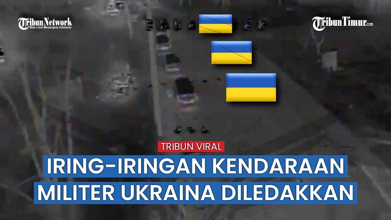Drone Rusia Hancurkan Iring-iringan Kendaraan Lapis Baja Ukraina di Perbatasan Kursk