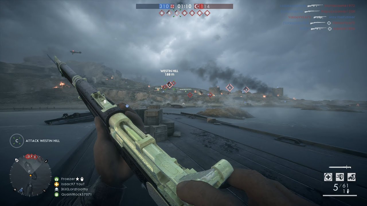 Battlefield 1: Conquest assault gameplay (No Commentary)