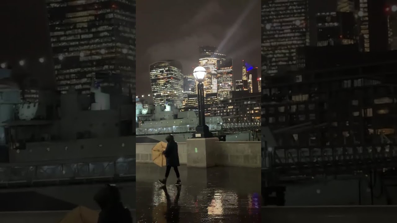 London Bridge Night walk 🌧️⛈️🌧️