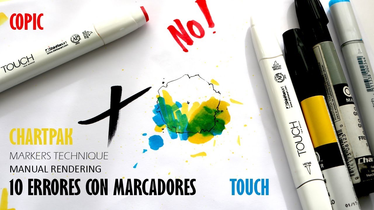 10 ERRORES con MARCADORES CHARTPAK, COPIC y TOUCH (1/2)