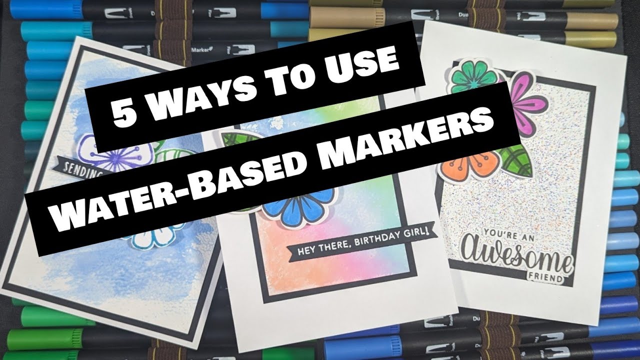 VIBRANT Dual Brush Pens: How To Use Water-Based Markers in 5 Different Ways
