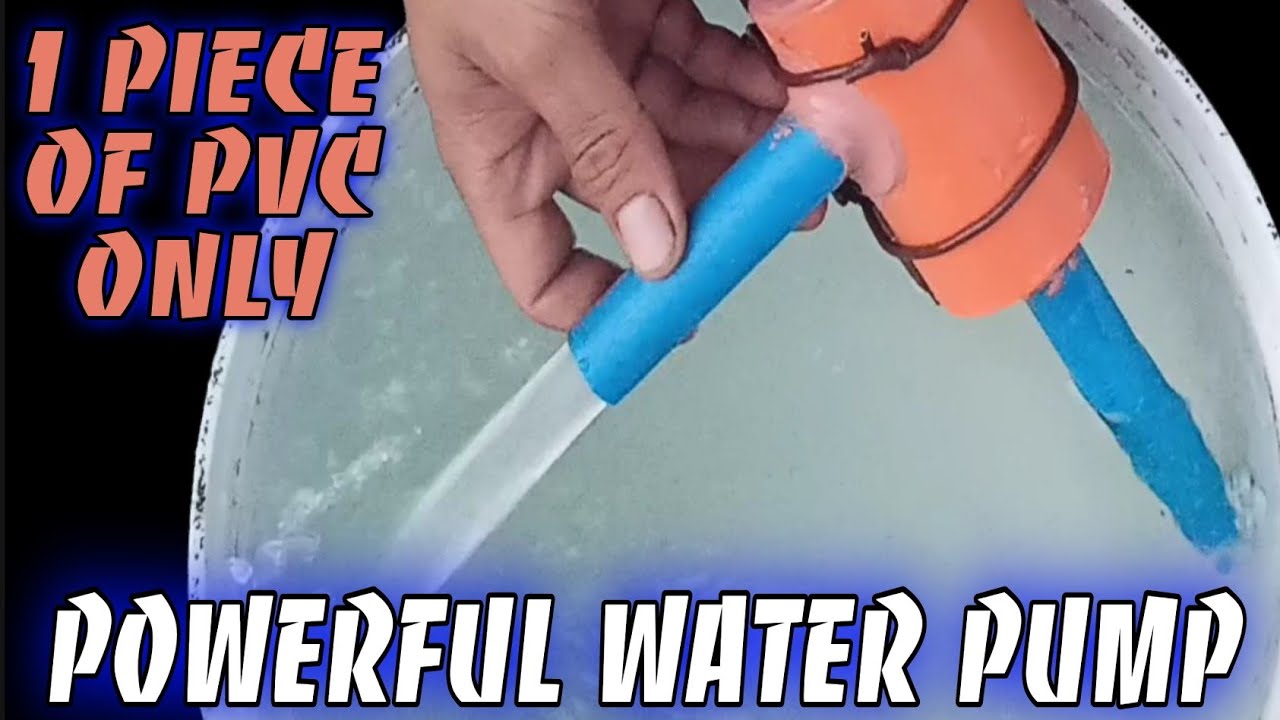 How to make  PVC powerful water pump by Invention PH | Water pump gawa sa PVC