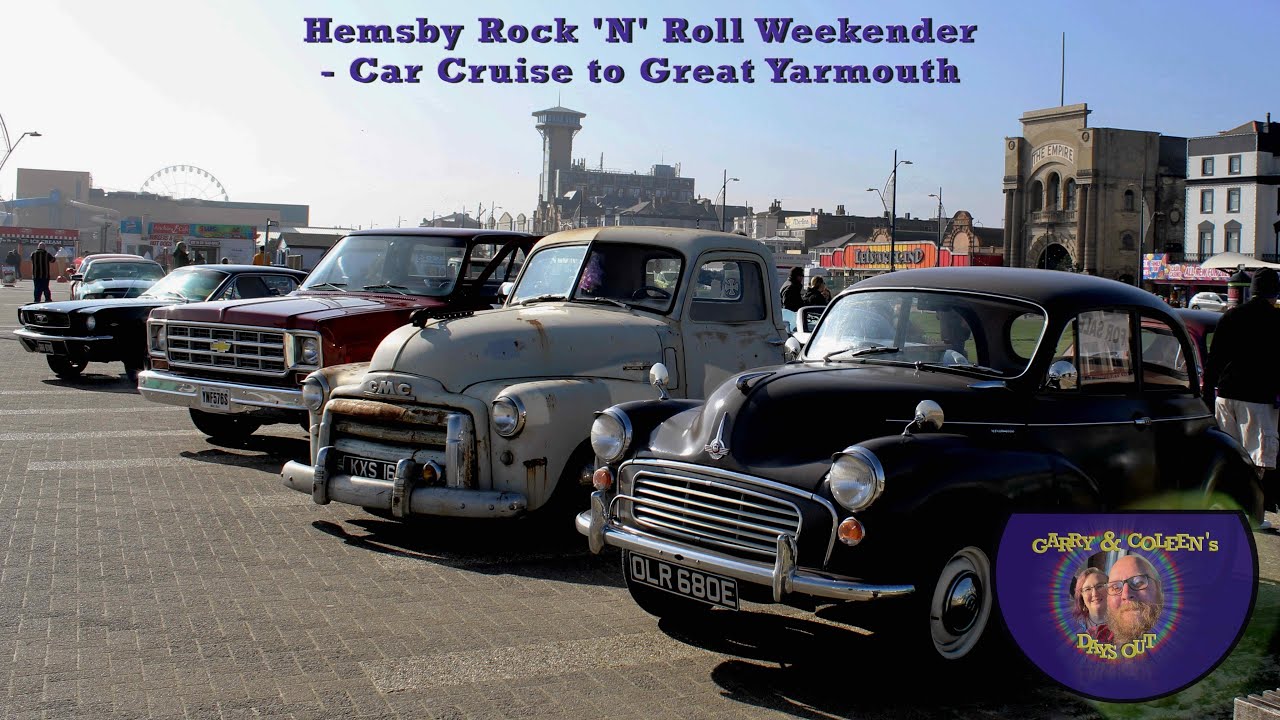 Hemsby rock and roll weekender car cruise to Great Yarmouth