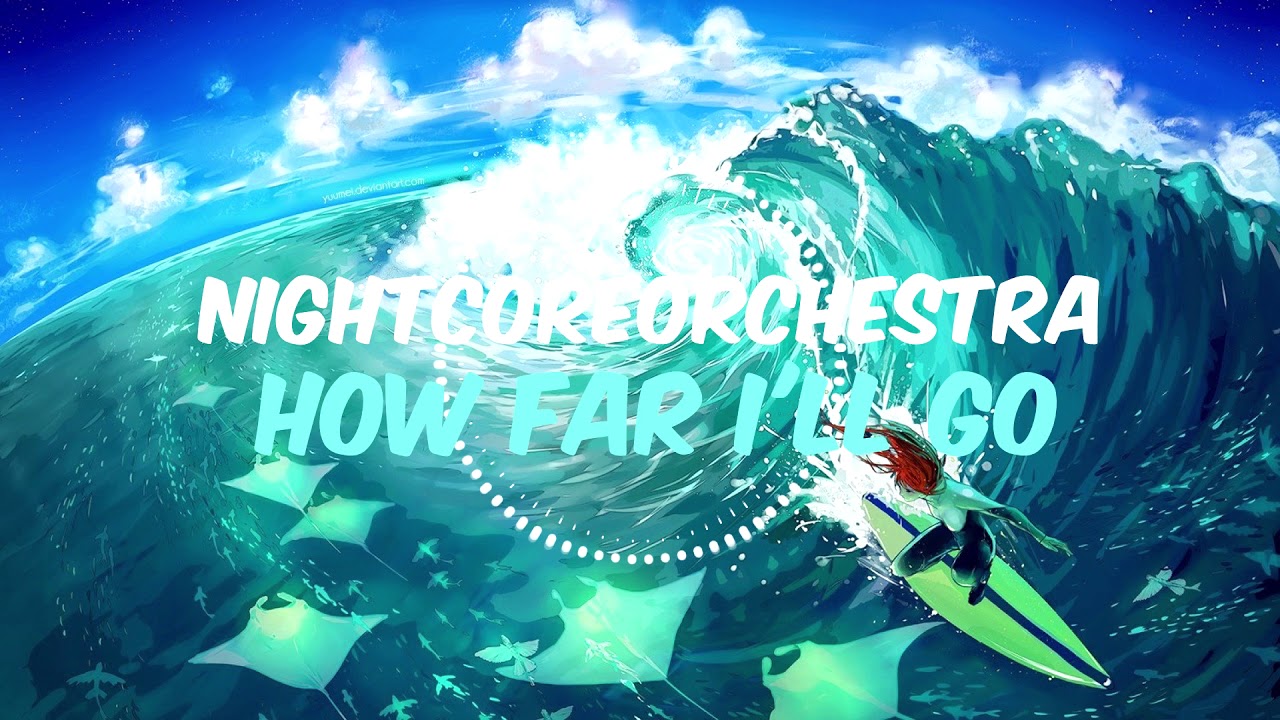 Nightcore - How Far I'll Go Violin Cover (Juhncurryahn)