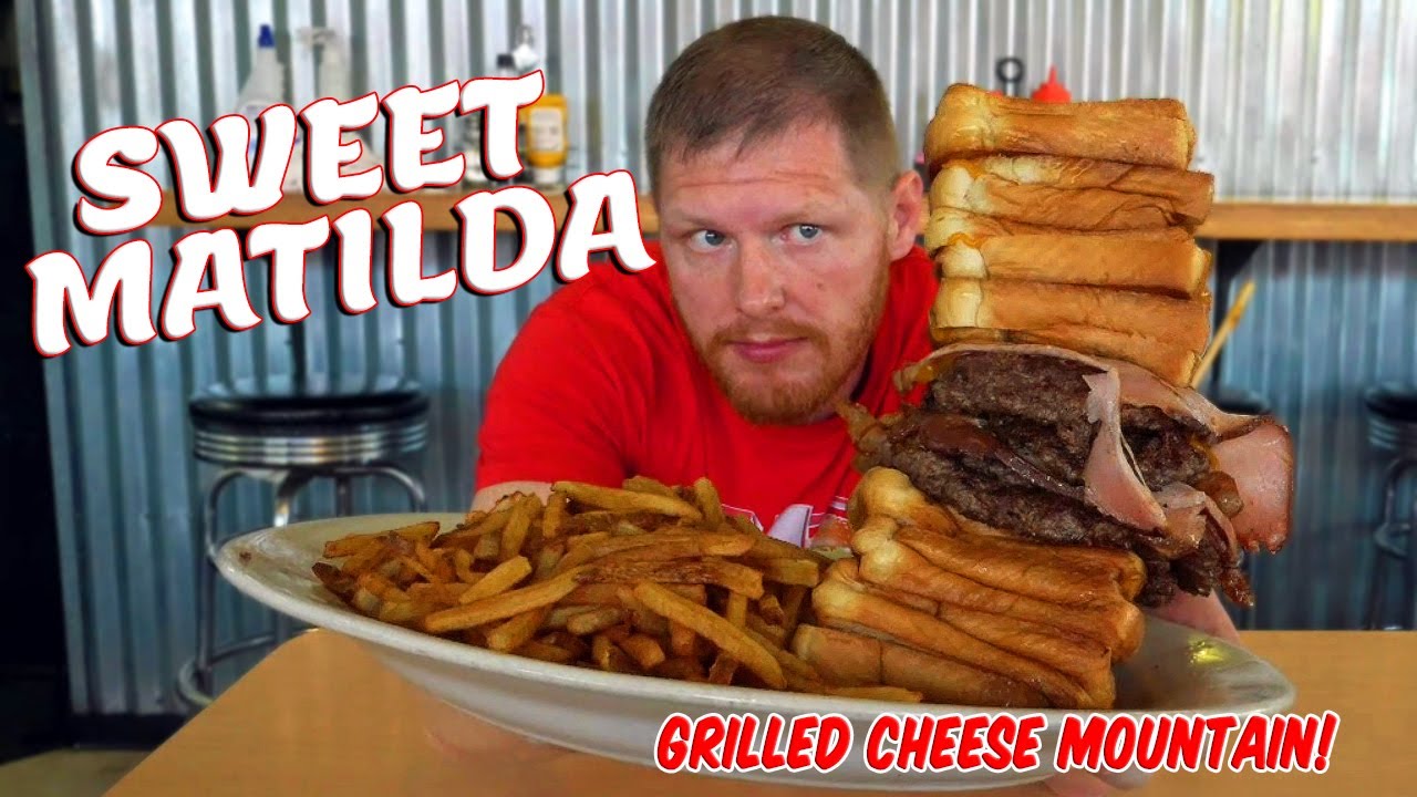 SWEET MATILDA | GRILLED CHEESE BURGER CHALLENGE