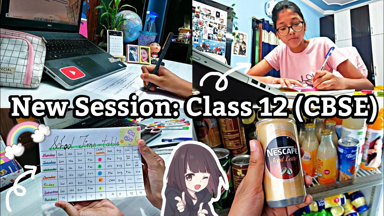 💁&zwj;♀️Starting 12th Grade Study Vlog | New session, CBSE Class 12 Study Vlog | Pragati shreya 💕