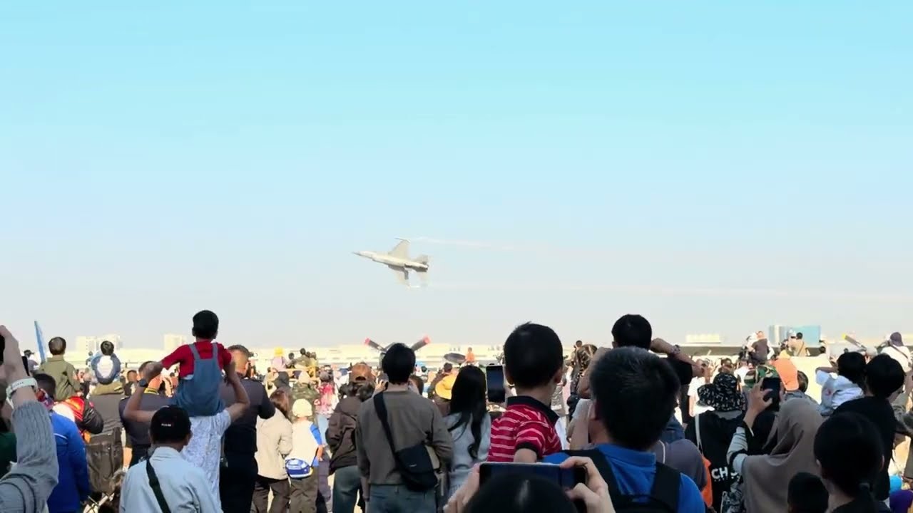 F-16 & JAS 39 Air show in Thailand on Children's day // งานบินโชว์วันเด็ก 2026 4K HDR