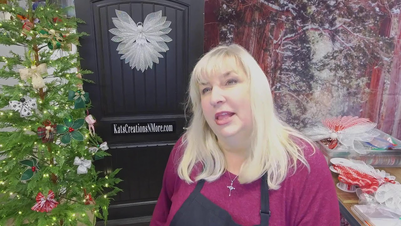 How to Make Kat's Signature Christmas Deco Mesh Angel Tree Topper Tutorial