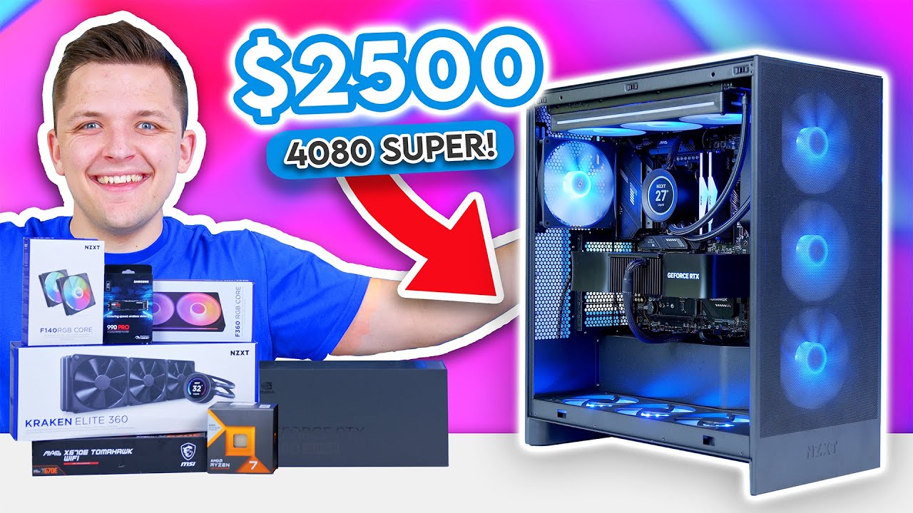 Лучшая сборка игрового ПК за 2500 долларов 2024 года! 😄 [с RTX 4080 Super, Ryzen 7800X3D и H7 Flow]