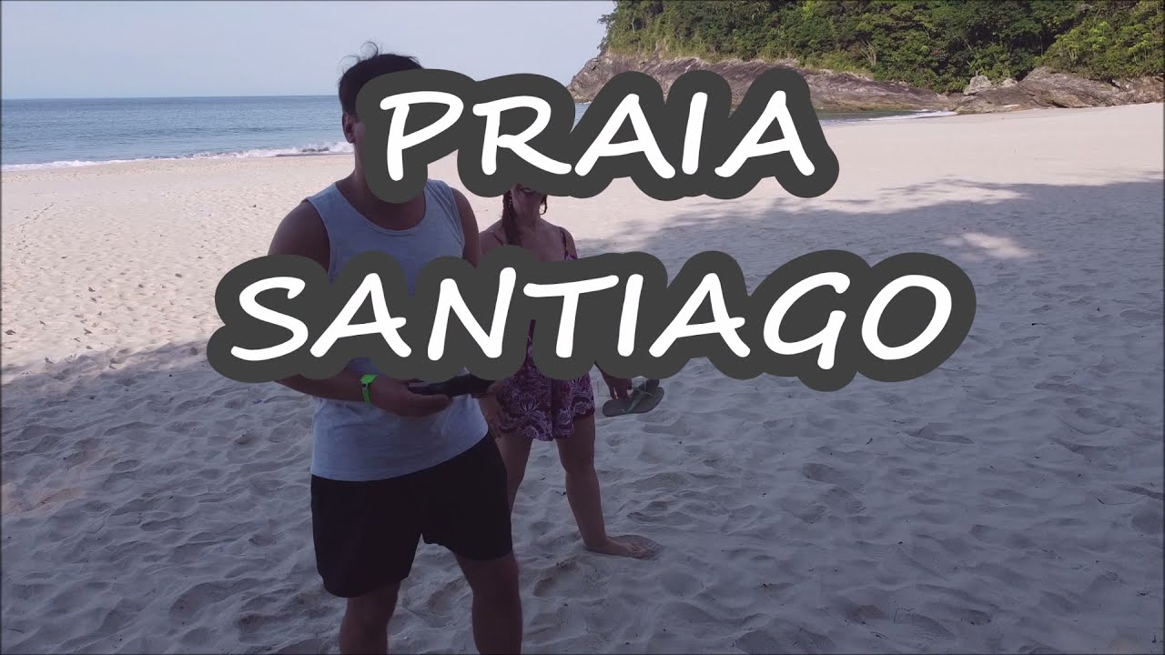 praia santiago são Sebastião drone