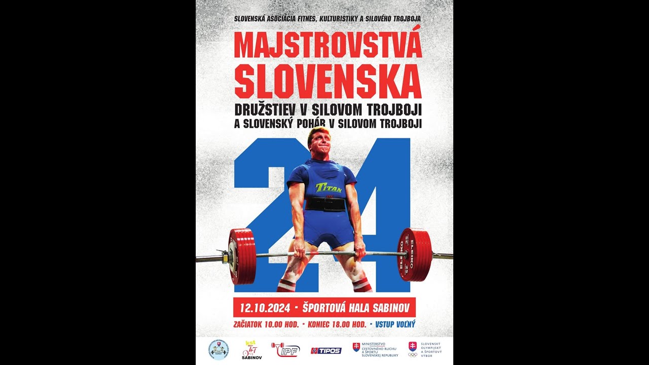 MSR družstiev v silovom trojboji a Slovenský pohár v silovom trojboji, Sabinov 12.10.2024