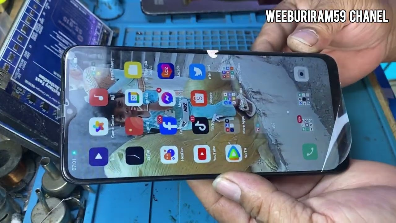 OPPO A16k แกะเปลี่ยนหน้าจอด้วยตัวเอง
