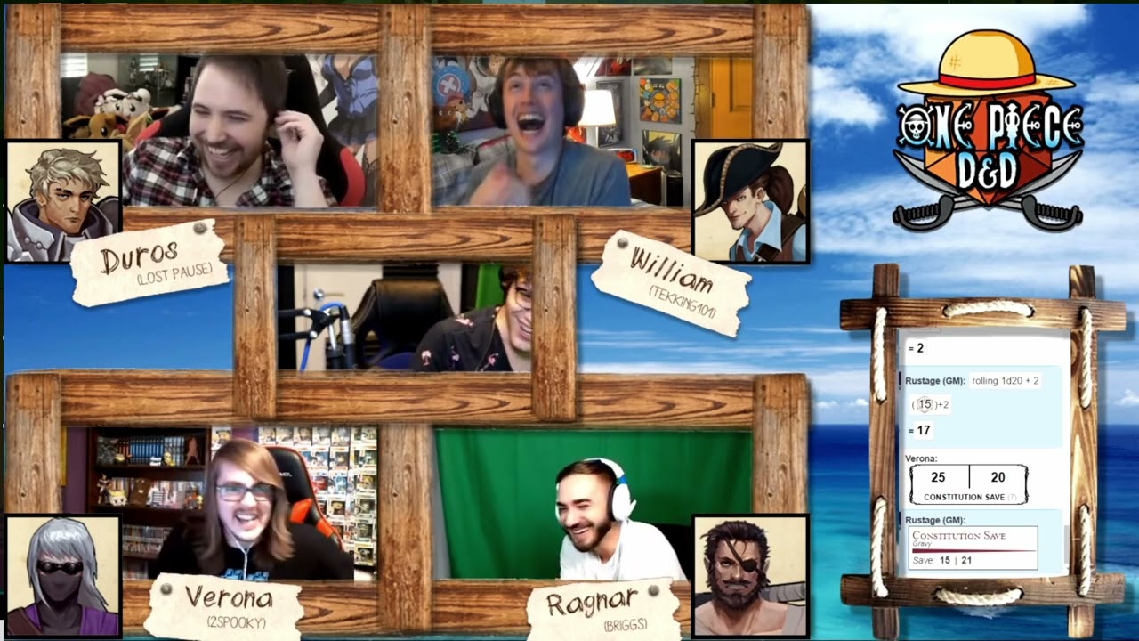 Vernoa eats...INTIMIDATINGLY  - One Piece D&D Clip