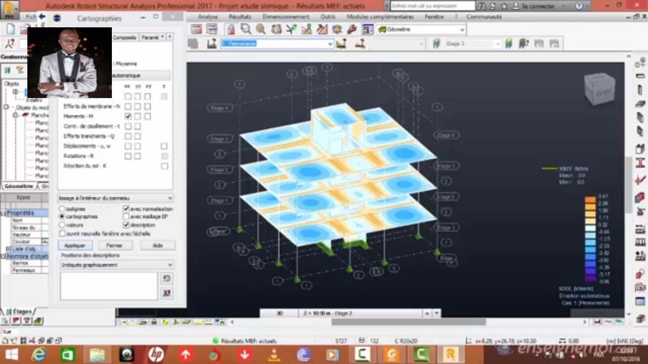 TUTO- ROBOT STRUCTURAL ANALYSIS : Analyse SISMIQUE, MODALE, DYNAMIQUE
