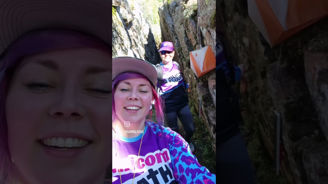 Me & Paula at Himos-Jämsä Adventure! I was very pleased with my orienteering skills after long time!