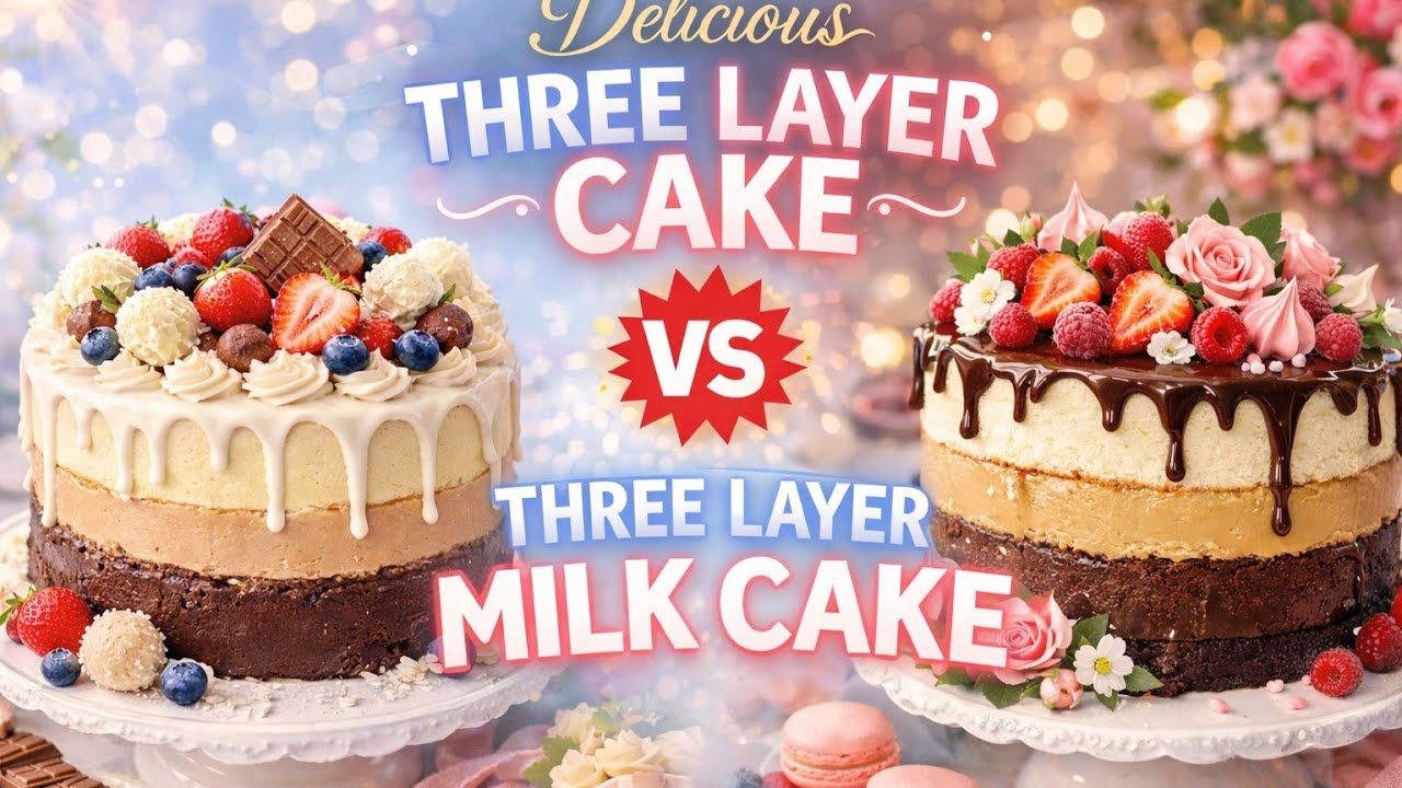 Iftar ke liye best idea! 😍😍😋Three layer cake..|kaise banaye 😋😋#food#viral#trending|mehakmomna