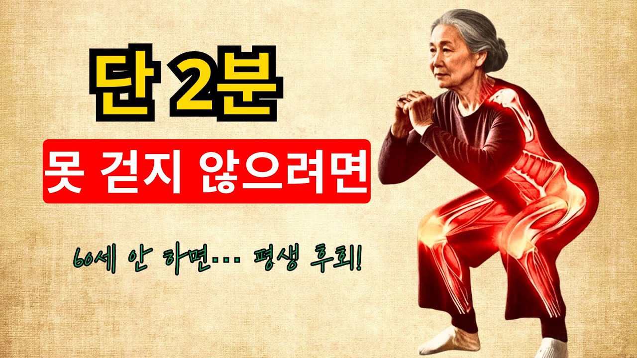 60세 이상 필수! 넘어짐 70% 줄이는 일본식 하체 루틴