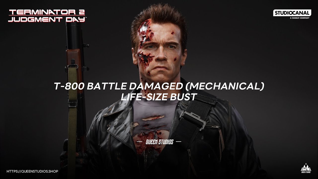 T-800 Battle Damaged (Mechanical) Life-Size Bust