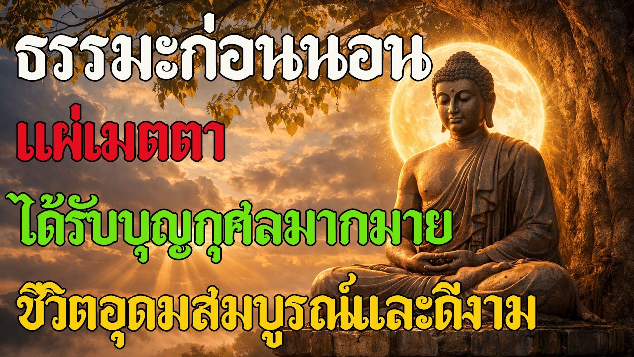 ฟังทุกคืน ชีวิตจะค่อย ๆ เปลี่ยน แผ่เมตตา สะสมบุญ ชีวิตยิ่งเต็มเปี่ยมและดีขึ้น 🙏