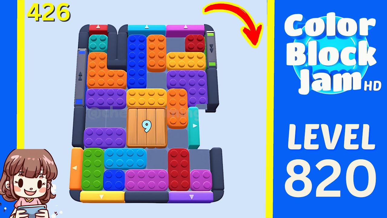 Color Block Jam Level 426 (820) Solution Walkthrough