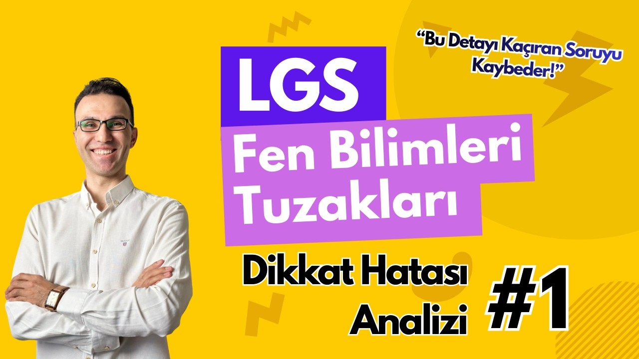 LGS Fen Bilimleri Tuzakları🎯 | Dikkat Hatası Analizi 👉#1  #lgsfenbilimleri #lgsfenbilimleri